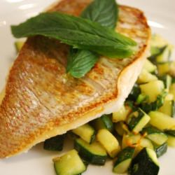 Goldband Snapper with Zucchini