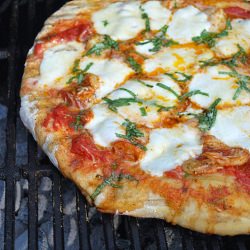 Grilled Shrimp Pizza