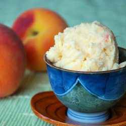 Honey-Peach Ice Cream