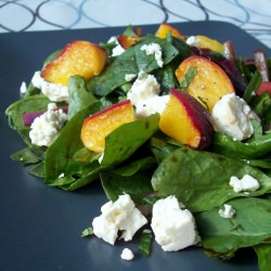 Grilled Peach & Feta Salad