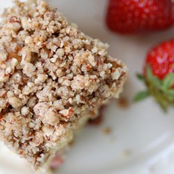 Strawberry Cardamom Crumb Cake