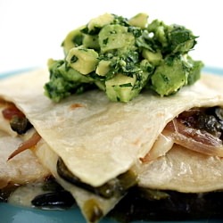 Quesadillas with Poblano Rajas