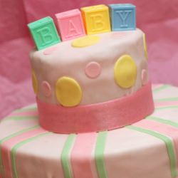 Tiered Baby Shower Cake