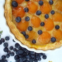 Apricot-blueberry Tart