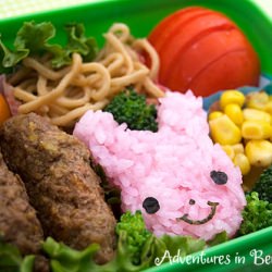 Pink Bunny Bento