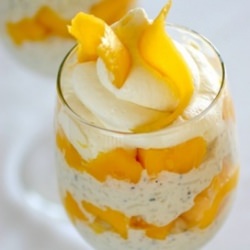 Rice Pudding and Mango Parfait