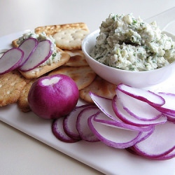 Radishes with Blue Cheese Spread