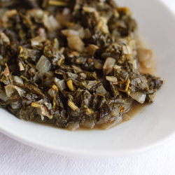 Tatsoi with Garam Masala