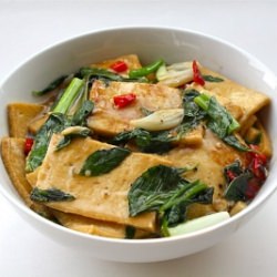 Tofu With Asian Basil