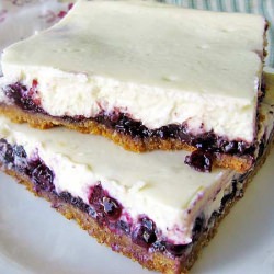 Homemade Blueberry Cheesecake Bars