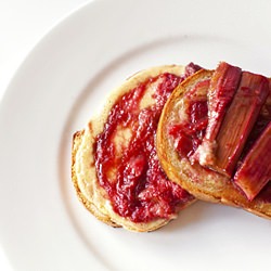 Rhubarb & Mascarpone French Toast