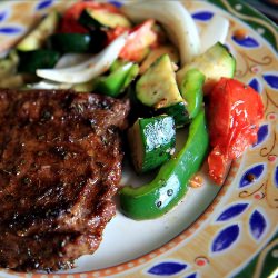 Seasoned Skirt Steak & Veggies