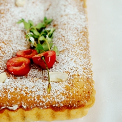 Bakewell Tart with Cherry Preserve