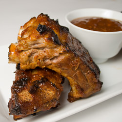 Grilled Baby Back Pork Ribs w/ Garlic