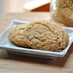 Peanut Butter Cornmeal Cookies