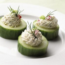 Creamy Cucumber Canapes