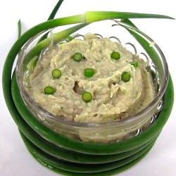 White Bean and Garlic Scapes Dip