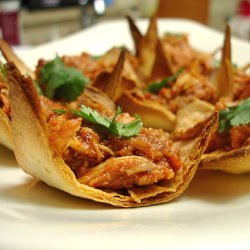 Chipotle Chicken Tostada Cups