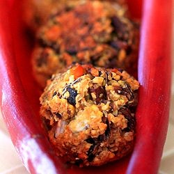 Baked Banana Flower & Lentil Patties