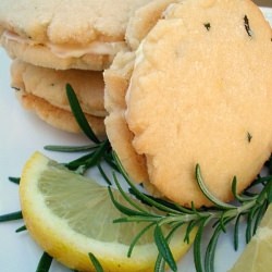 Rosemary Lemon Sandwich Cookies