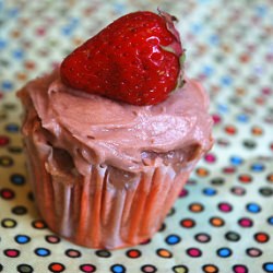 Strawberry Thyme Stuffed Cupcakes