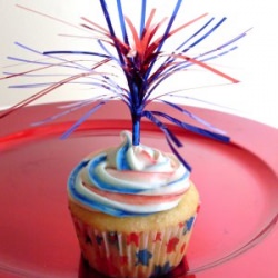 Red, White and Blue Cupcakes!