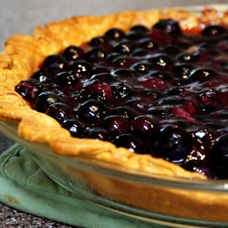 Open Faced Blueberry Pie