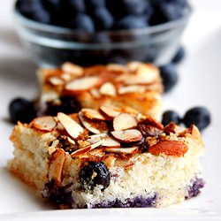 Low Fat Blueberry Coffee Cake