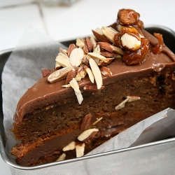 Guiltless Chocolate Almond Cake