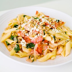 Fresh Tomato and Spinach Pasta