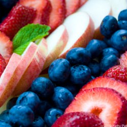 Fresh Fruit Flag Plate