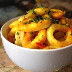 Tumeric Squid Rings