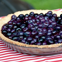 Open-Faced Blueberry Pie