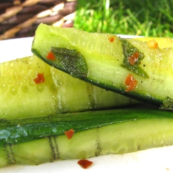 Grilled Cucumber Spears