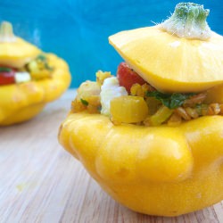 Grilled Stuffed Squash