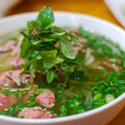 Beef Pho in Hanoi Vietnam