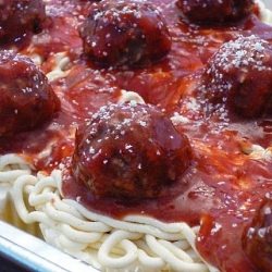 Spaghetti and Meatball Cupcakes