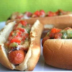 Manchengo and Garlic Hot Dogs