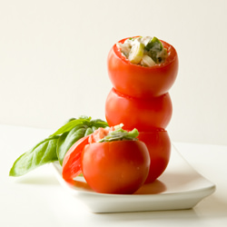 Goat Cheese Stuffed Tomatoes