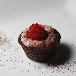 Chocolate Raspberry Cream Tarts