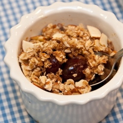 Cherry Almond Crisp