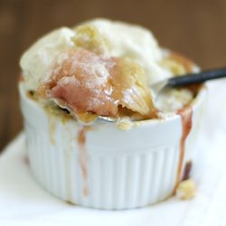 Individual Peach Crisp