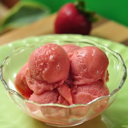 Strawberry Rhubarb Sherbet