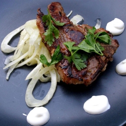 Lamb Chops and Fennel Salad