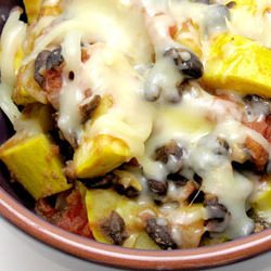 Yellow Squash and Black Bean Saute