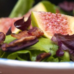 Fig, Bacon and Toasted Pecan Salad