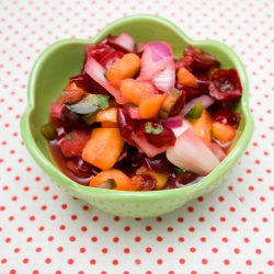 Sour Cherry & Peach Salsa