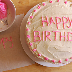 Pink Lady Birthday Cake