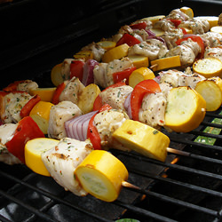 Veg & Chicken Kabobs