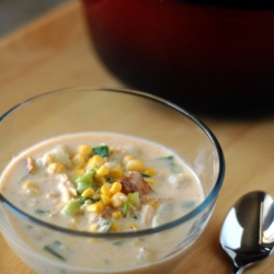 Corn Chowder with Chicken and Bacon